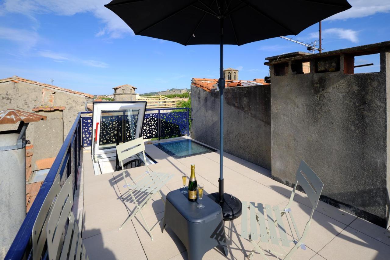 شقة Mon Toit Carcassonnais •Hypercentre •Terrasse •Vue قرقشونه المظهر الخارجي الصورة