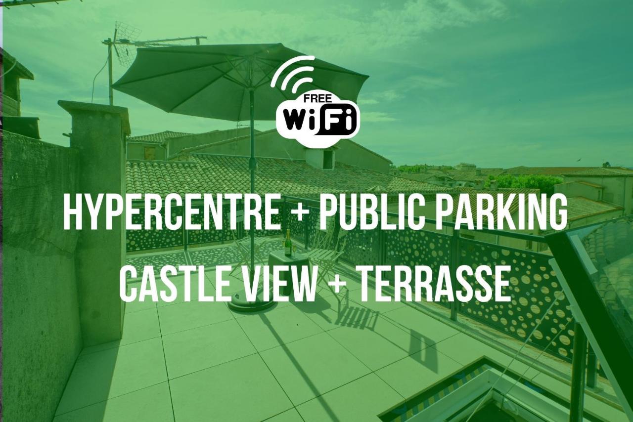 شقة Mon Toit Carcassonnais •Hypercentre •Terrasse •Vue قرقشونه المظهر الخارجي الصورة