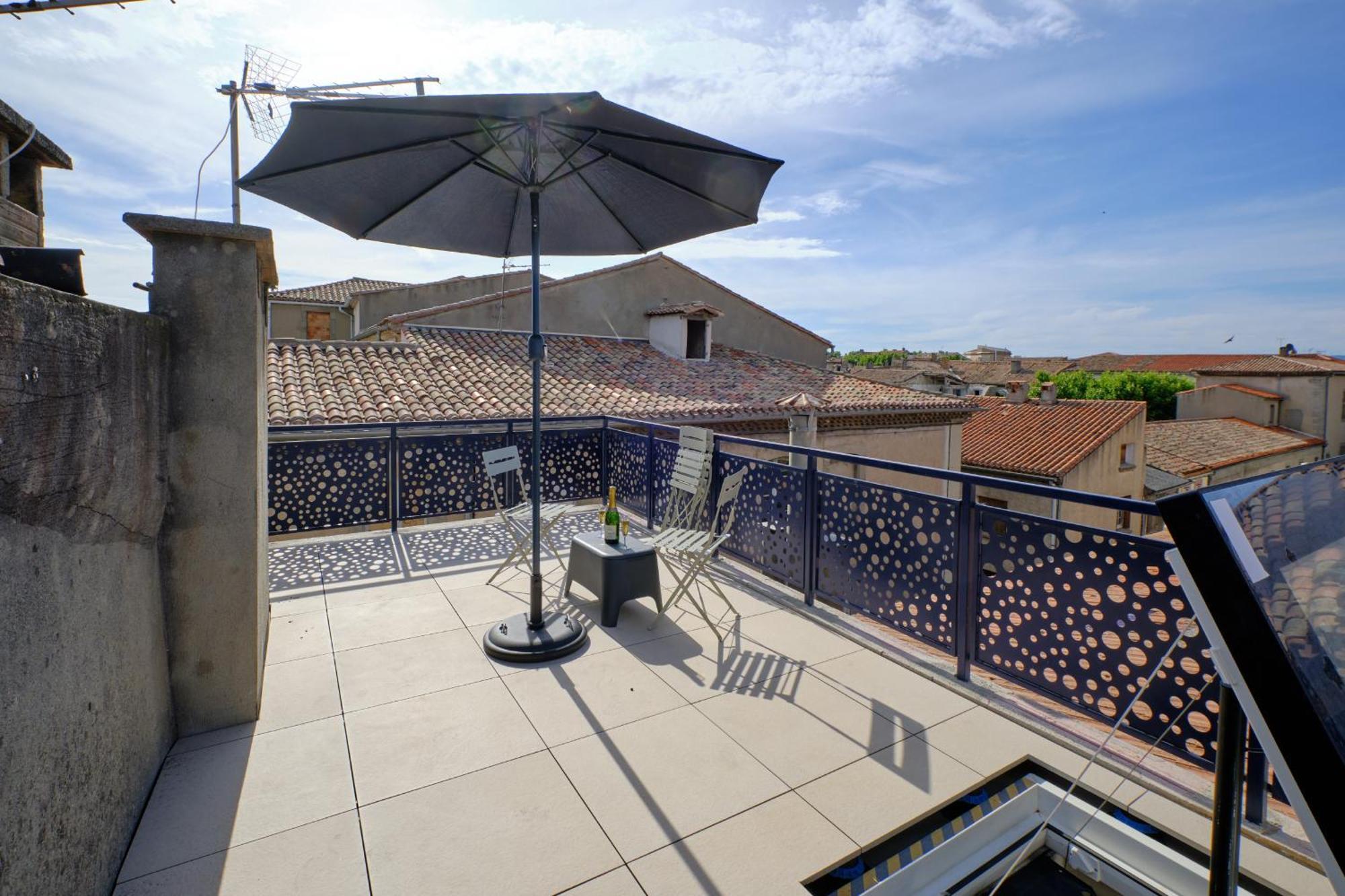 شقة Mon Toit Carcassonnais •Hypercentre •Terrasse •Vue قرقشونه المظهر الخارجي الصورة